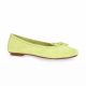 Reqins Ballerines cuir velours lime