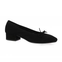 Reqins Ballerines cuir velours noir