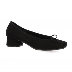 Reqins Ballerines cuir velours noir