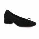 Reqins Ballerines cuir velours noir