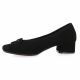 Reqins Ballerines cuir velours noir