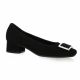 Reqins Ballerines cuir velours noir