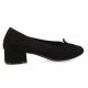 Reqins Ballerines cuir velours noir