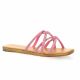 Hookipa Nu pieds cuir pailleté rose