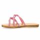 Hookipa Nu pieds cuir pailleté rose