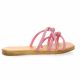 Hookipa Nu pieds cuir pailleté rose