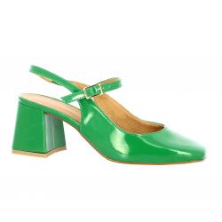 Pao Babies cuir vernis vert