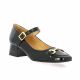 Pao Babies cuir vernis noir