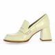 Pao Mocassins cuir vernis ecru