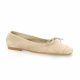 Gianni crasto Ballerines cuir velours nude