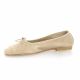 Gianni crasto Ballerines cuir velours nude