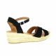 Pao Espadrille cuir velours noir