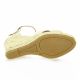 Pao Espadrille velours lamine beige