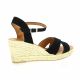 Pao Espadrille cuir velours noir