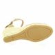 Pao Espadrille cuir velours camel