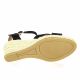 Pao Espadrille cuir velours noir