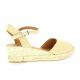 Pao Espadrille cuir velours beige