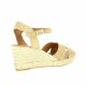 Pao Espadrille cuir velours camel