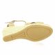 Pao Espadrille cuir velours camel