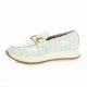 So send Mocassins cuir croco blanc