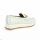 So send Mocassins cuir croco blanc