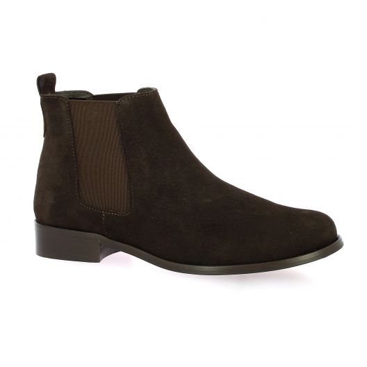 Exit Boots cuir velours marron