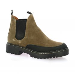 Exit Boots cuir velours camel