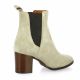 Exit Boots cuir velours beige