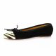 Gianni crasto Ballerines cuir velours zebre