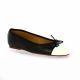 Gianni crasto Ballerines cuir noir/blanc