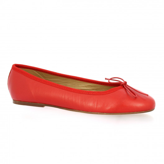 Gianni crasto Ballerines cuir rouge