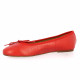 Gianni crasto Ballerines cuir rouge