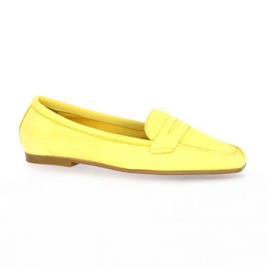 Gianni crasto Mocassins cuir jaune