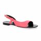 Gianni crasto Nu pieds cuir fushia