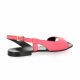 Gianni crasto Nu pieds cuir fushia