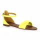 Gianni crasto Nu pieds cuir jaune