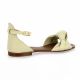 Gianni crasto Nu pieds cuir beige