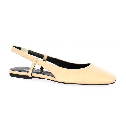 Gianni crasto Ballerines cuir nude