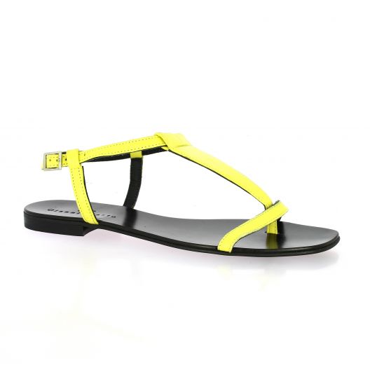 Gianni crasto Ballerines cuir jaune