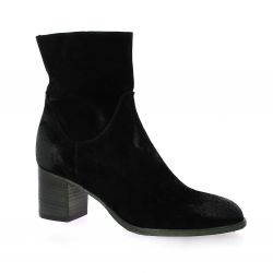 Gianni crasto Boots cuir velours noir