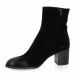 Gianni crasto Boots cuir velours noir