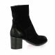 Gianni crasto Boots cuir velours noir