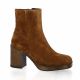 Angelica Boots cuir velours cognac