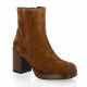 Angelica Boots cuir velours cognac