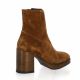 Angelica Boots cuir velours cognac