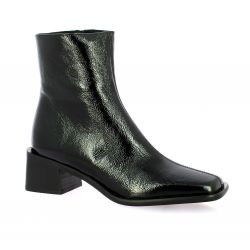 Fremilu Boots cuir vernis noir