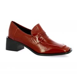 Fremilu Mocassins cuir vernis bordeaux