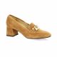 Vidi studio Mocassins cuir velours cognac