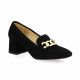 Vidi studio Mocassins cuir velours noir