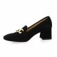 Vidi studio Mocassins cuir velours noir